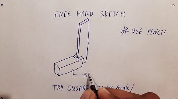 try square | | Free Hand sketch |free hand drawing |Engineering drawing | ED |
