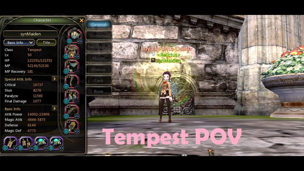 [DN Classic] Green Dragon Nest Hardcore Mode Clear - Tempest POV (w/ EX Skill Lv.55-60)