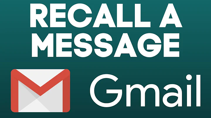 How to Recall a Message in Gmail That's Already Sent