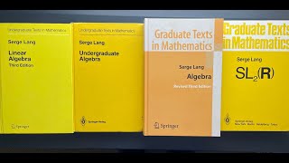 Four Algebra Books by Lang - YouTube