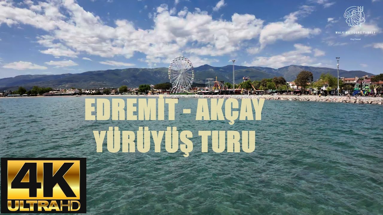Kuzey Ege'nin İncisi Akçay'da Sahil Turu ☀️ | Akçay Kordon Boyu Tam Tur (4K)