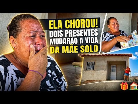 MÃE SOLO GANHA PRESENTE 🎁 QUE MUDARÁ SUA VIDA! IMPOSSÍVEL NÃO CHORAR 😭 
