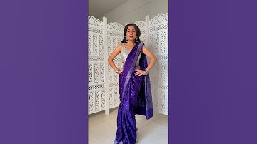 Retro Mermaid Drape Tutorial #sareefashion #sareedraping #ytshorts #shorts #viral