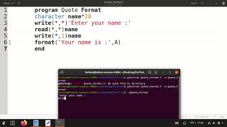 [ForTran 6] Quote Format