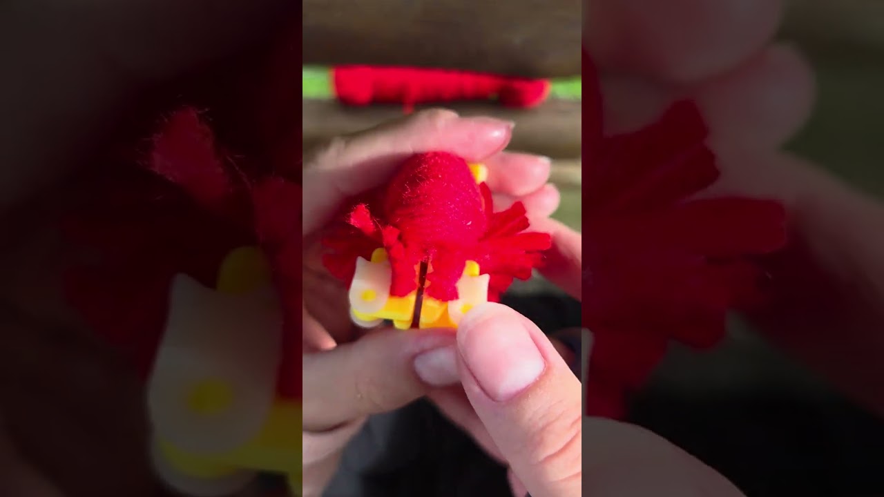 ❤️Fazendo pompom vermelho❤️ Episódio 01