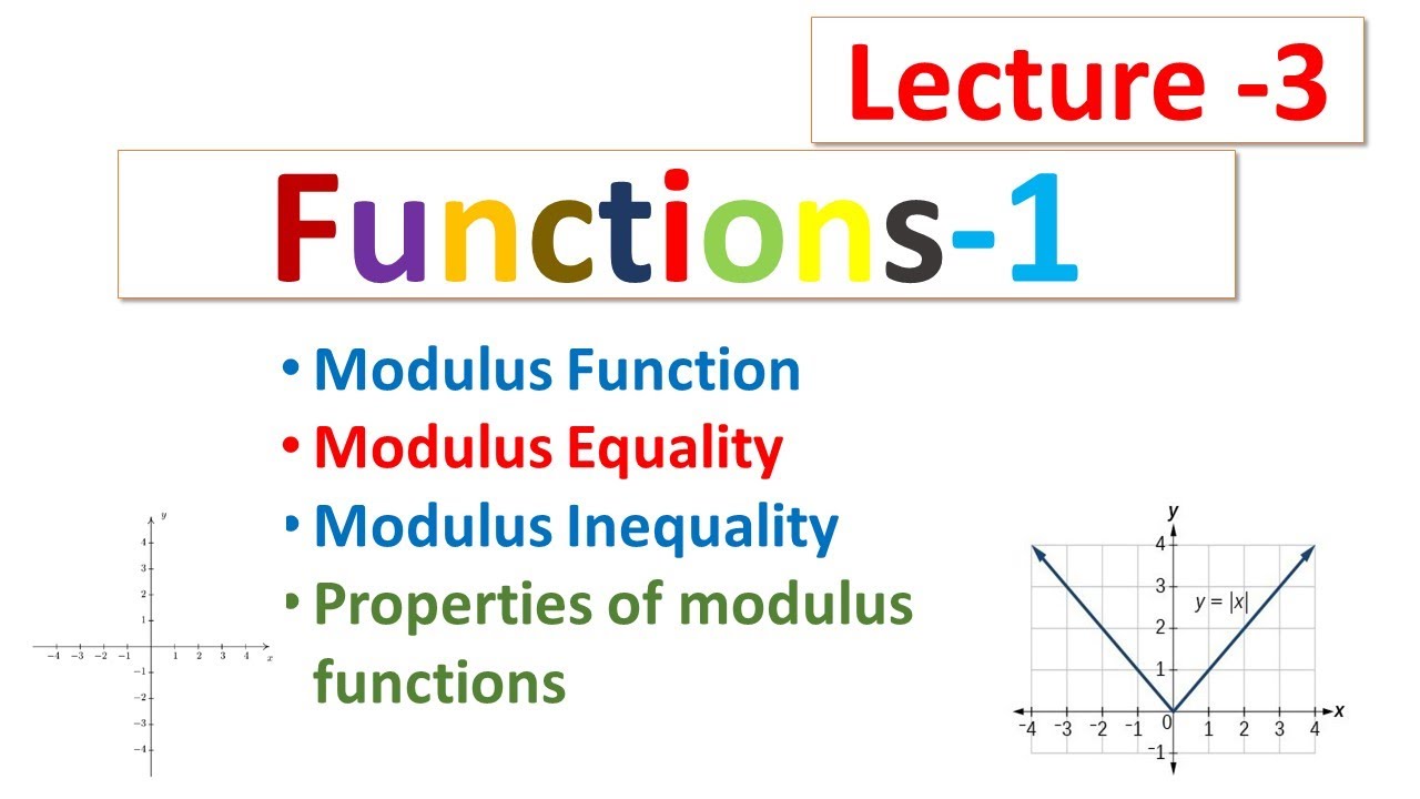 functions 3(Modulus function)| Master Cadre| Lecturer Cadre - YouTube