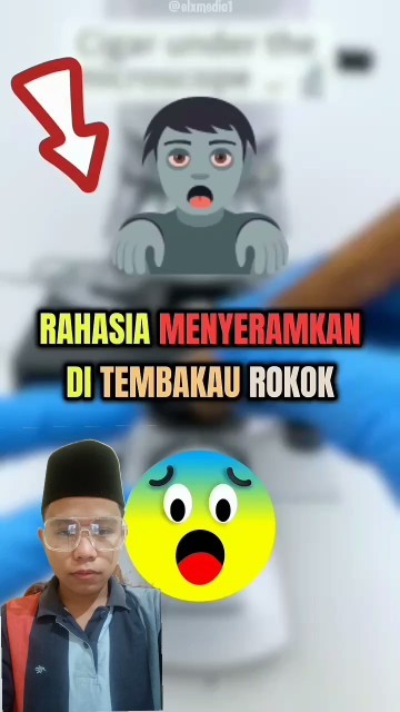 ketika tembakau rokok di periksa mikroskop 😱 #shortvideo #reaction #video #viralvideo #viralshorts