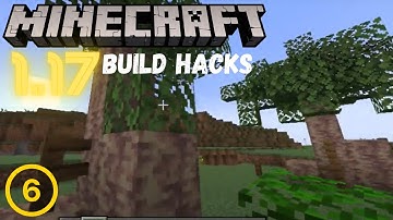 1.17 Build Hacks for Minecraft #6 Custom Tree #shorts