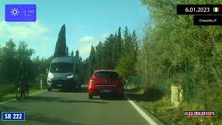 Driving Through Toscana (Italy) From Grassina To Greve In Chianti (Italy) 6.01.2023 Timelapse X4