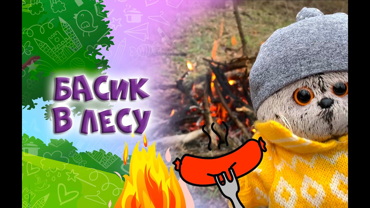 Басик в лесу / Про басика / Пикник в лесу / Игра с Басиками #басик ...