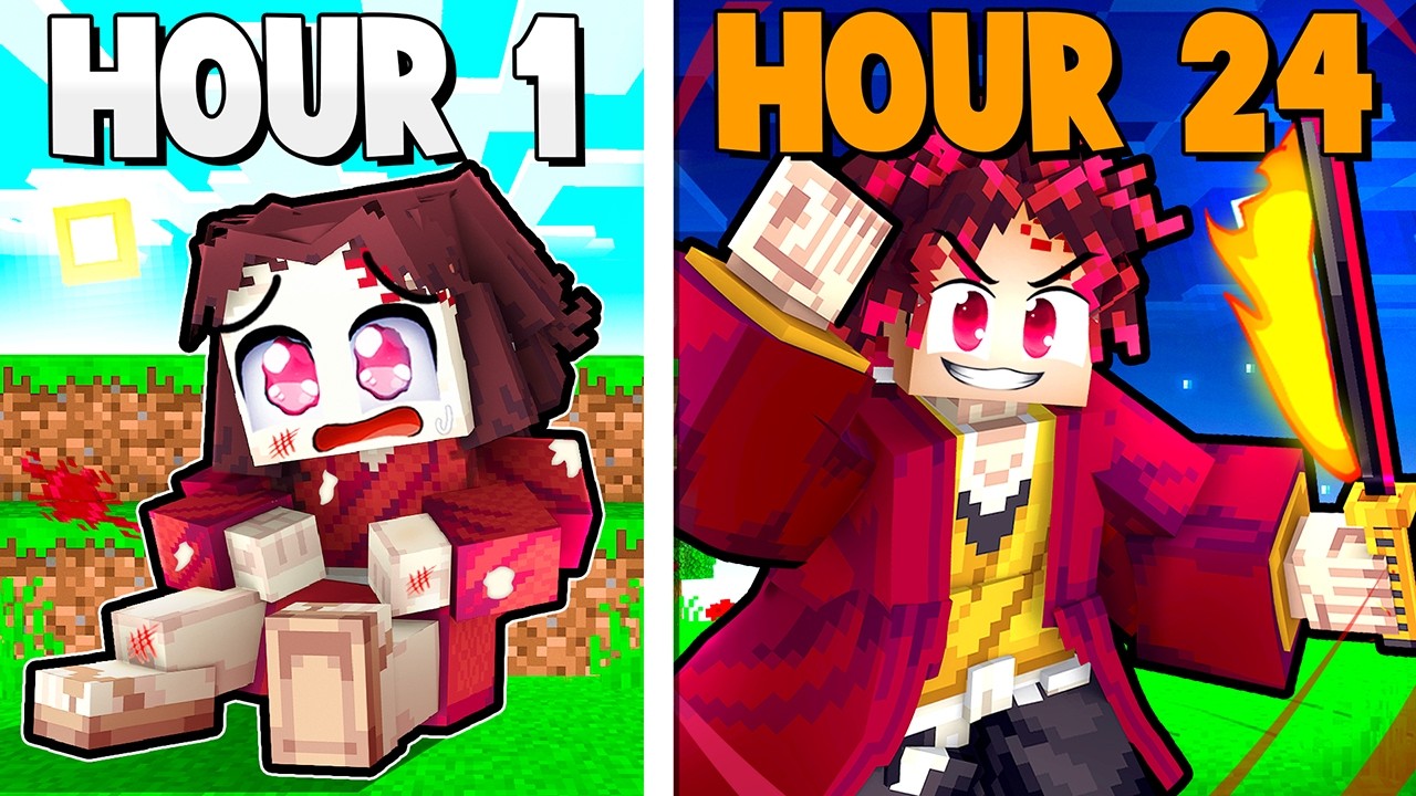I Survived 24 Hours as YORIICHI in Minecraft