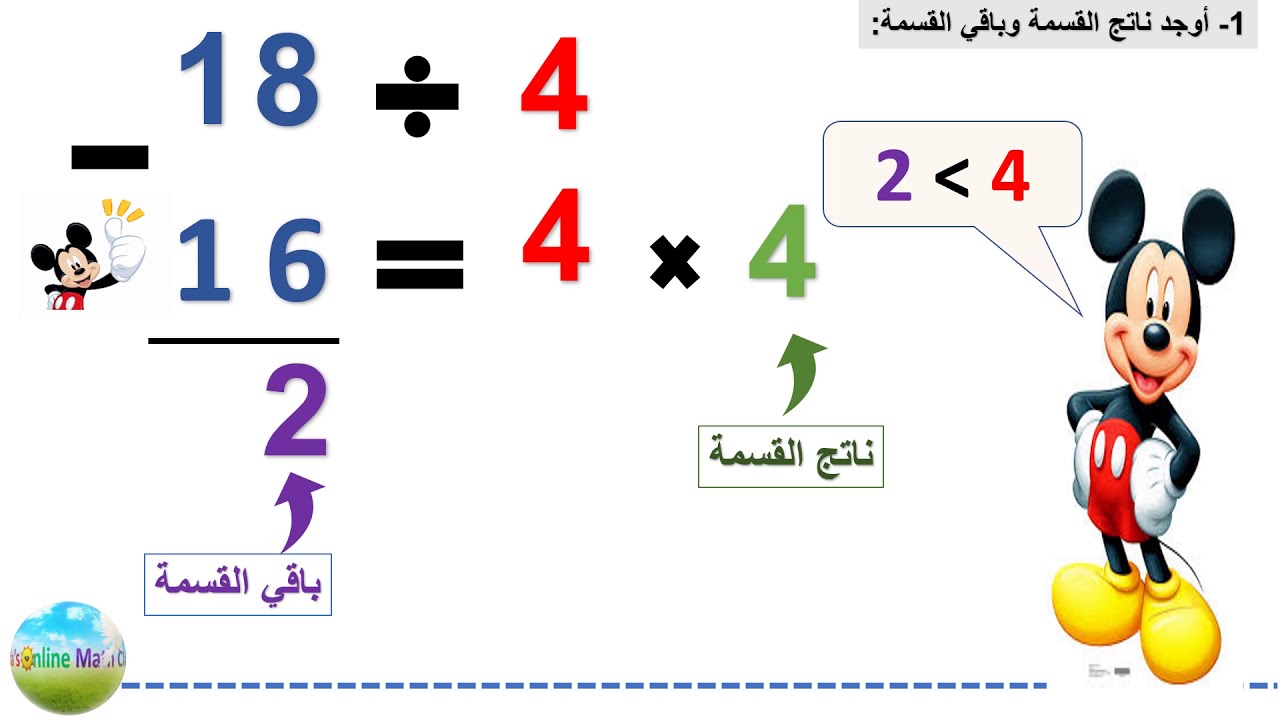 (5-4) Interpret Remainders تفسير باقي القسمة - YouTube