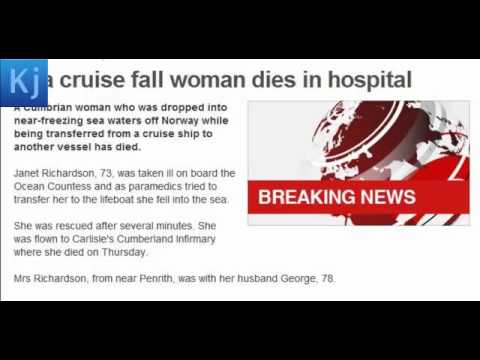 Sea cruise fall woman janet richardson dies in hospital