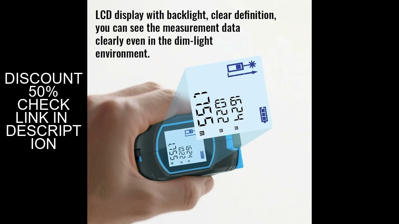 New Laser Tape Measure 3 In 1 Digital Tape Measure High Precision Laser Rangefinder Steel Tape Measu