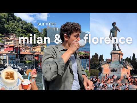 summer in milan, florence + lake como | museums, parks, and lots of gelato
