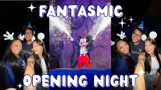 Watching Fantasmic OPENING NIGHT at Hollywood Studios!