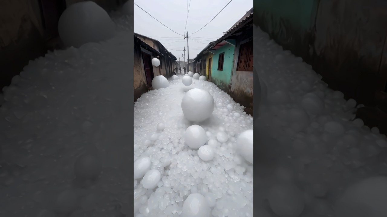 Car-Size Giant Hailstones Hit Town | Extreme Storm ⛈️