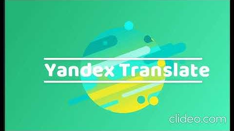 Yandex Translate App!!