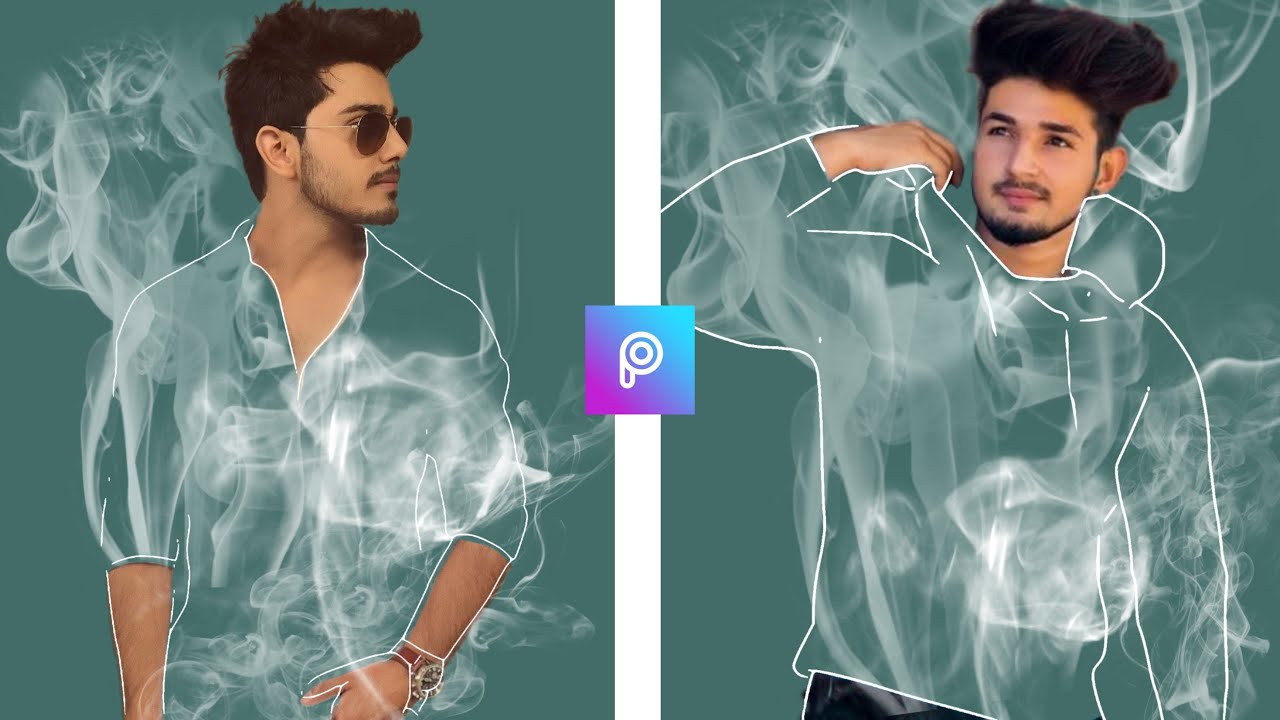 new Invisible smoke effect editing using picsArt || smoke photo editing || DequeEditing 🔥