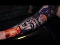 🔸INNER SLEEVE COMPLETED IN ONE DAY ✖️buddha✖️🔸TIME LAPSE TATTOO🔸( BY MR REYES INK)