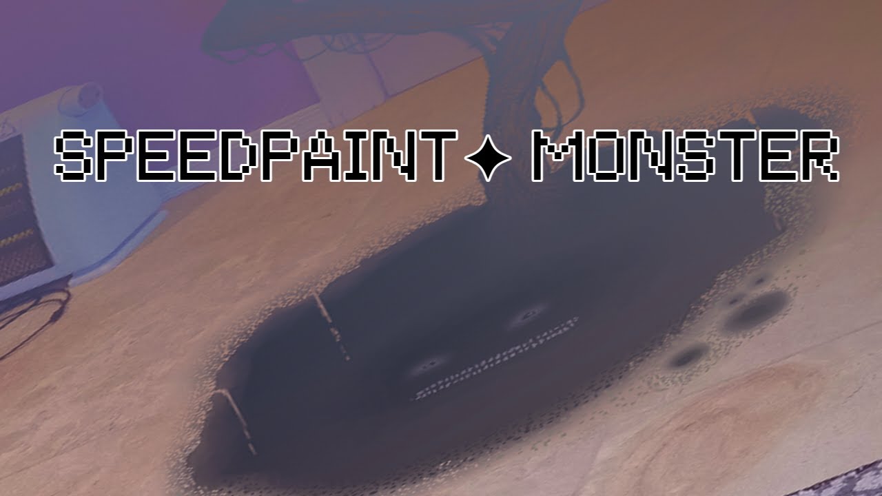 MONSTER SPEEDPAINT - YouTube
