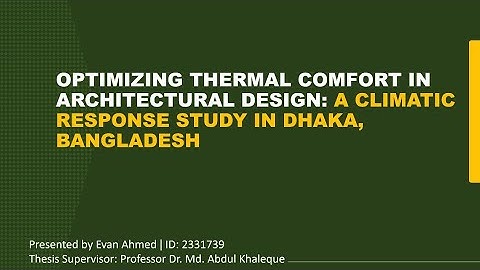 Evan Ahmed 2331739 | MSc. Thesis Presentation 