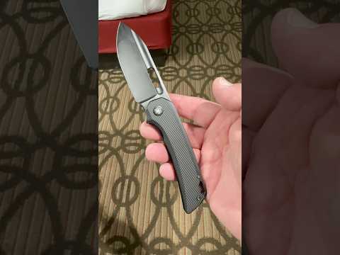My hotel carry for dinner… my all black EMP EDC hollow ground Elmax Relative knife.