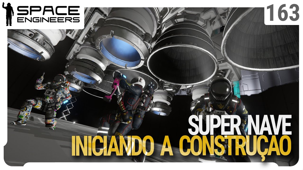 Super nave, iniciando a construção - Space Engineers - Coop - YouTube