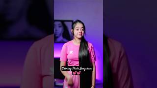 "Thick silky very long hairstyle of a cute girl.💕" #silky #thick #straighthair #long #cute