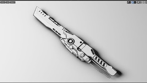 Sci-fi Knife Speed Modeling - Grid Modeler (blender addon)