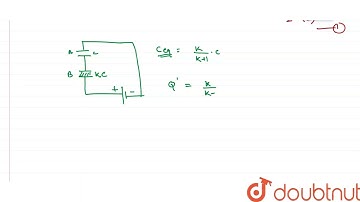 Two identical capacitors A and B shown in the given circuit are joined in series with a battery....
