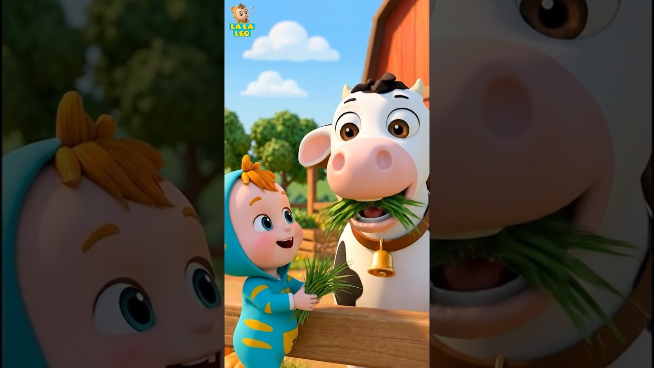 Old Macdonald Had A Farm | Cow Surprise Egg | Baby Cartoon Nursery Rhymes 