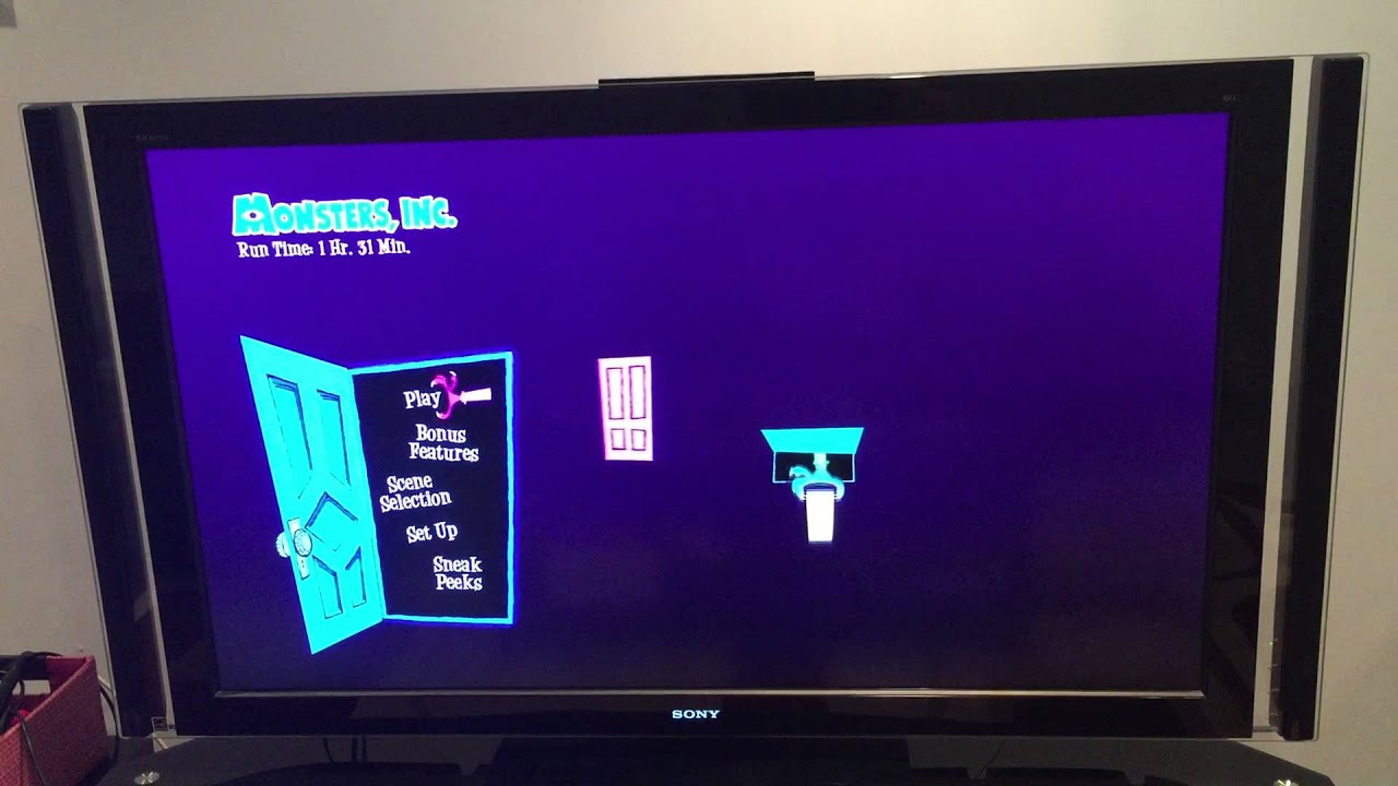 Monsters Inc Blu Ray Menu