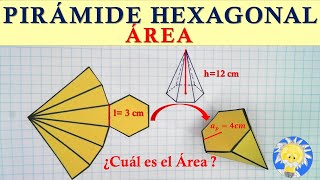 🔺 AREA OF A HEXAGONAL PYRAMID Side Area, Base Area, and Total Area | Juliana the Professor 🔺 AREA OF A HEXAGONAL PYRAMID Side Area, Base Area, and Total Area | Juliana the Professor