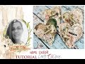 Fabric Vintage Hearts Home Decor step by step tutorial for Home Craft O'clock