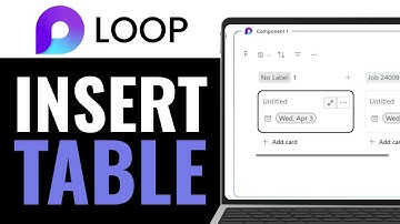 How to Insert Table in Microsoft Loop 2025 (Beginner
