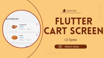 Cart Screen - Ecommerce App Flutter UI -  Speed Code