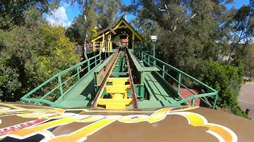 The Golden Loop Roller Coaster [4K] at Gold Reef City Theme Park