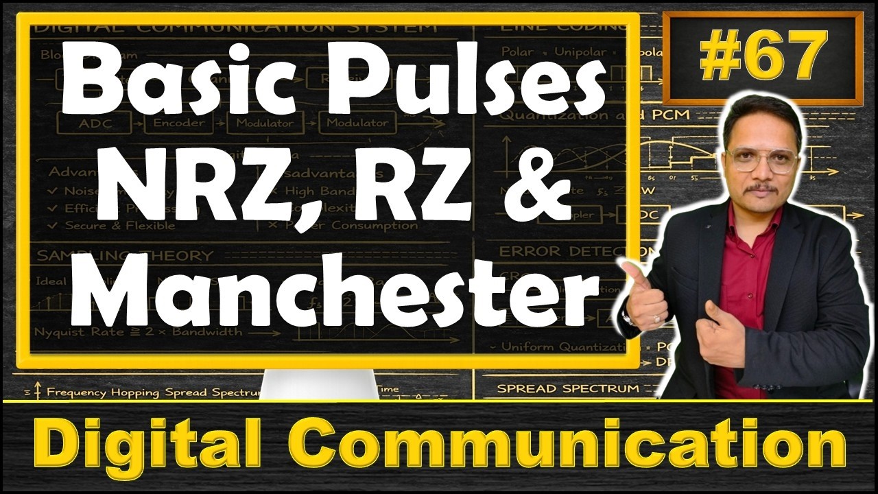 Basic Pulses (NRZ, RZ & Manchester) in Digital Communication - YouTube