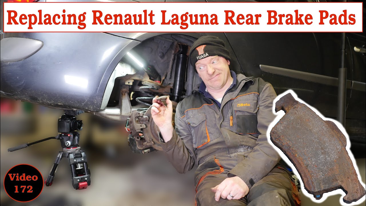 Replacing Renault Laguna Rear Brake Pads with a Seized Spring Clip
