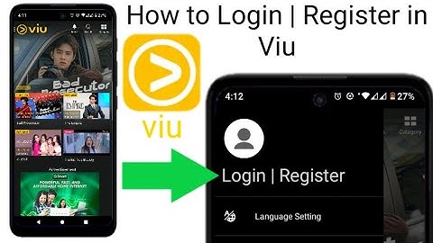how to login/register to viu app on android