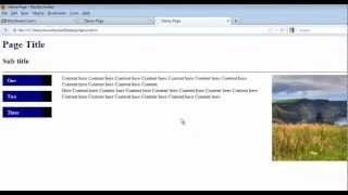 HTML/CSS Navigation Bar Using a List Tutorial - HTML/CSS Float Layout Pt 2