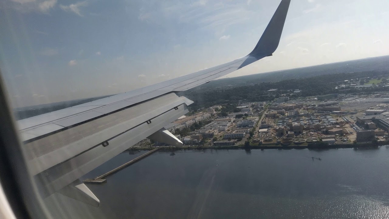 American Airlines landing at Ronald Reagan National Airport DC YouTube