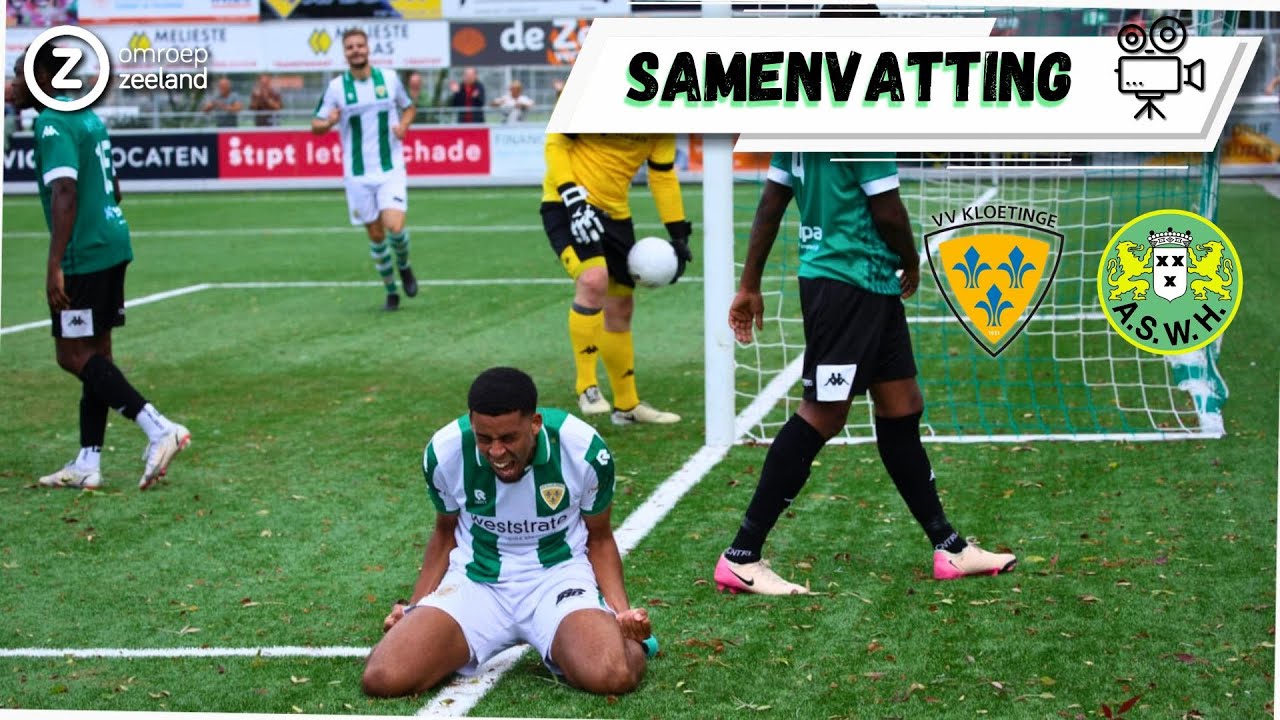 😮 WEER WINST KLOETINGE IN SLOTSECONDE, PANKA HELD VAN DE DAG 🦸🏽‍♂️ | Samenvatting Kloetinge-ASWH 📹