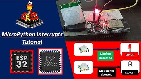 (Demo) MicroPython: Interrupts with ESP32 and ESP8266 – PIR Sensor Interfacing Example