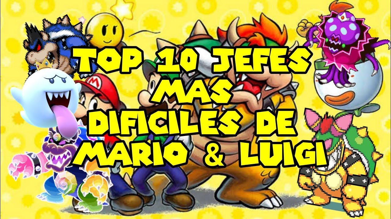 ⭐Top 10 Jefes más Dificiles de Mario & Luigi⭐