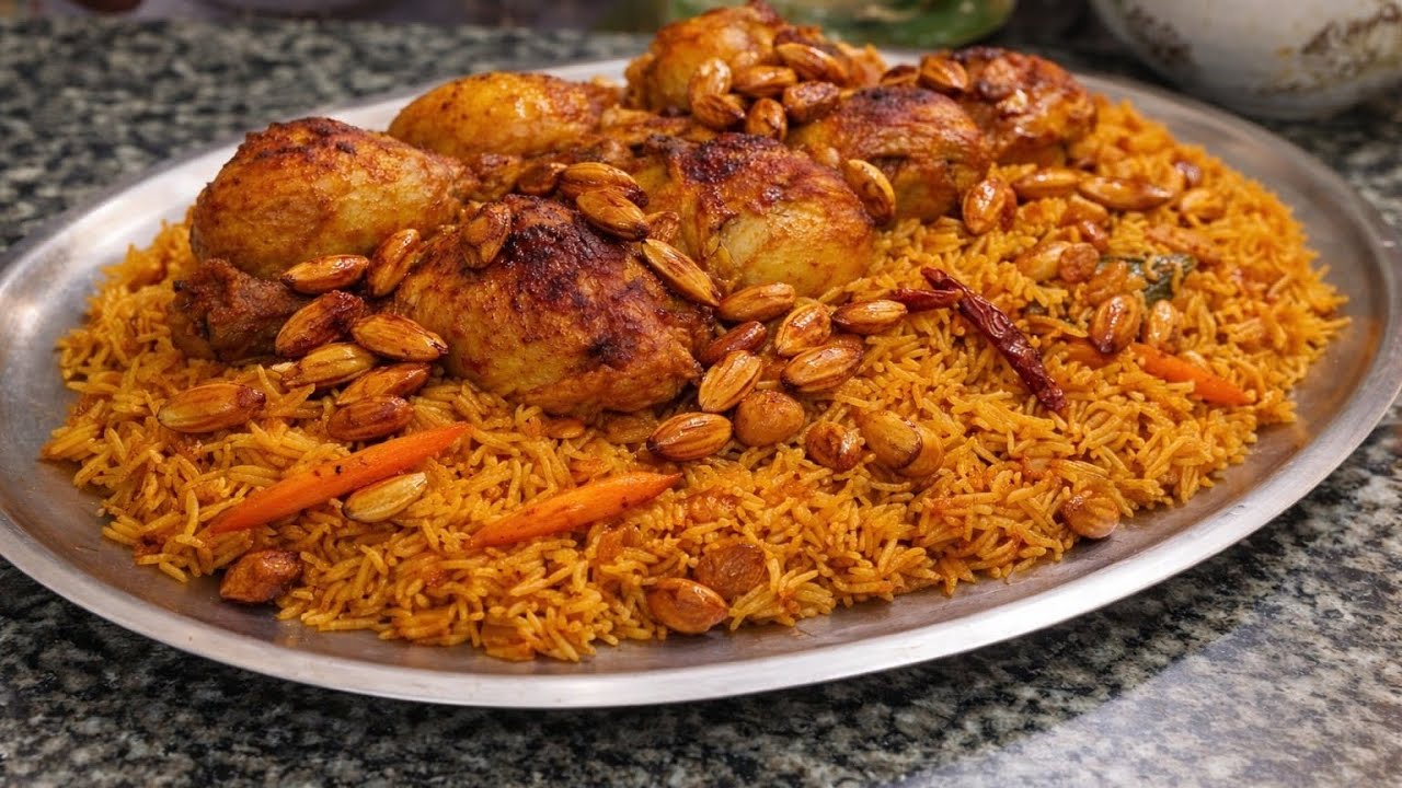 سرّ الرز البخاري بالدجاج بلمستي الخاصة… طعم لا يُقاوم! 😋Riz Bukhari à ma façon un goût irrésistible 