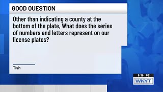 Good Question: What do the numbers & letters on license plates mean?