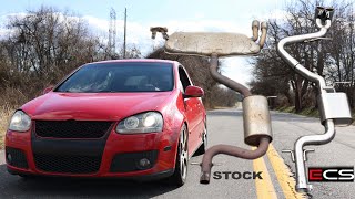 MKV GTI ECS 3' Catback Exhaust | Install, Revs & Fly By's !!!