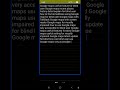 Google maps useful settings find visited places very accessible for blind maps  important feature